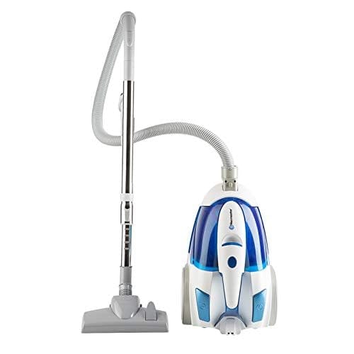Portable Bagless Canister Vacuum Cleaner with Washable HEPA Filter & Automatic Cord Rewind - 2.5L Dust Cup, Ideal for Tiles, Hard Floors, and Pet Hair