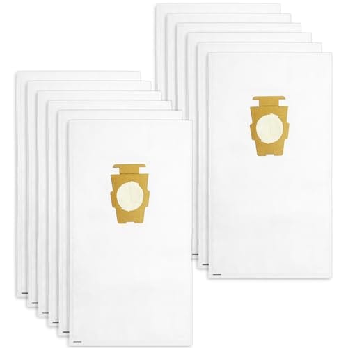 HEPA Vacuum Cleaner Bags for Kirby Sentria Avalir 2 - 12 Pack Replacement for F-Style and Twist-Style Part 204811 205811 204814 204808 by Improvedhand