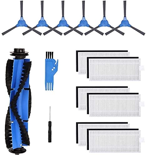 JJ Neumann Replacement Parts Accessories Compatible with Ionvac SmartClean 2000 Robovac HEPA Filters, Brushes, and Roller Brush