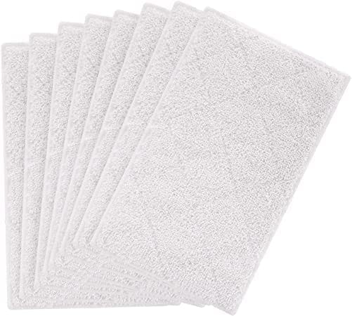 Reusable Microfiber Steam Mop Pads for Light 'N' Easy S3601 S3101 S7326 - 8 Pack Replacement Cloths for Floor Cleaning