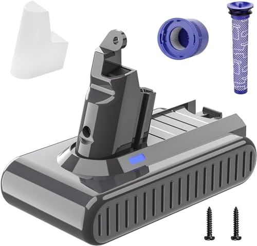 Battool 6000mAh 21.6V Dyson V6 Battery Replacement for V6 Absolute Animal Vacuum