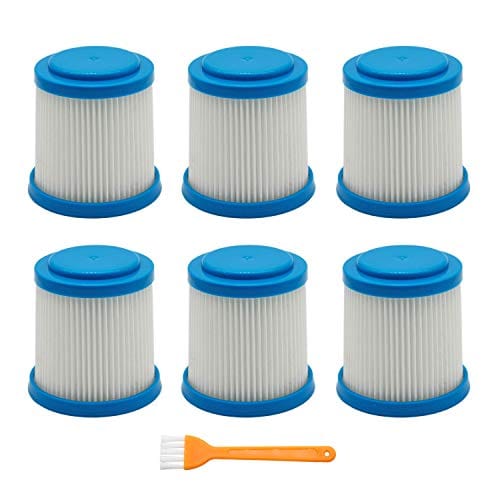 Replacement HEPA Filter Set for Black+Decker Smartech Pet 2-in-1 Stick Vacuum - Pack of 6