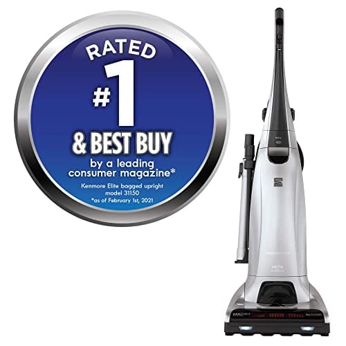 Kenmore Elite Bagged HEPA Upright Vacuum Cleaner with Pet Handi-Mate, 26 lbs, Silver - Review Image 2