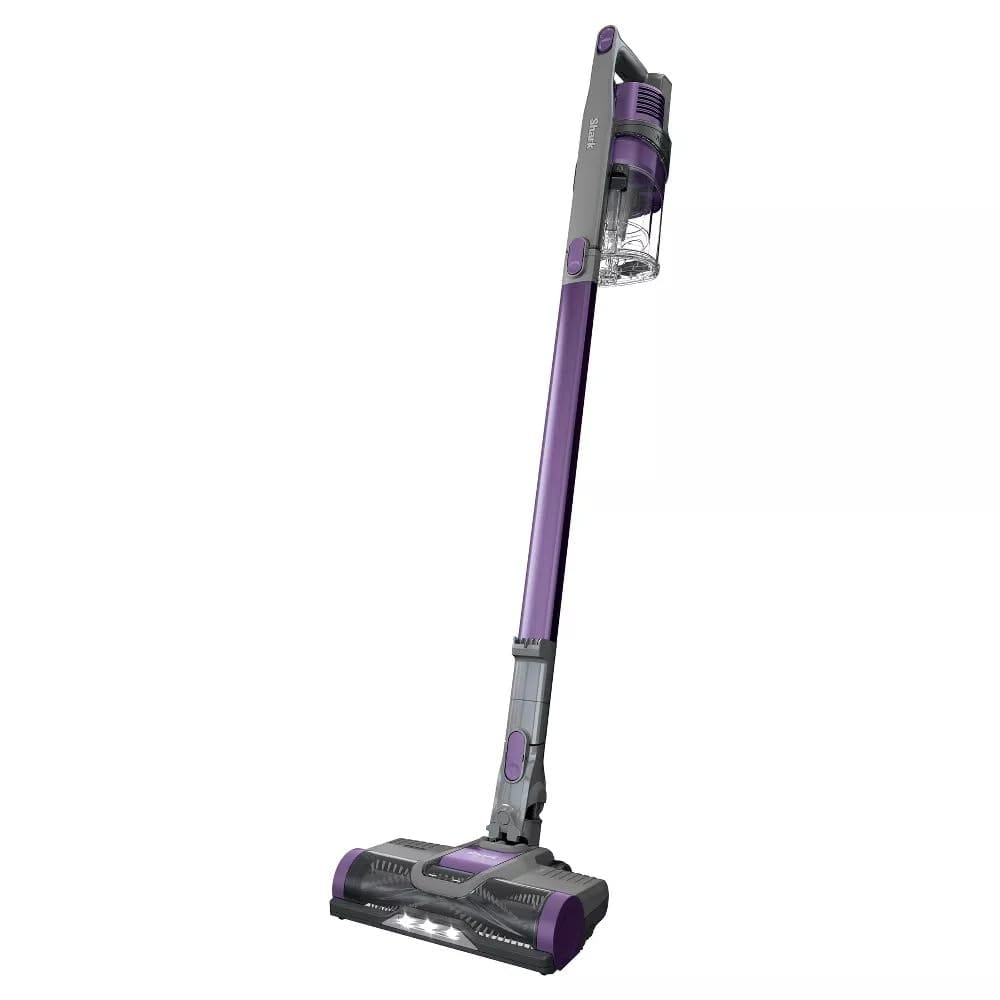 Shark IX141H Cordless Stick Vacuum with Anti-Allergen Seal, XL Dust Cup, LED Headlights, Pet Hair Removal, 40Min Runtime - Renewed (Grey/Purple)