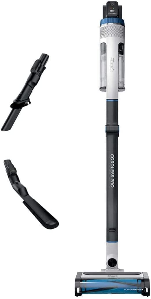 Renewed Shark Uz565H Pro Cordless Vacuum with Clean Sense IQ & Multiflex Technology, Powerfins Plus Brushroll, Duster Crevice Tool & Anti-Allergen Dusting Brush - White/Blue - Review Image 4