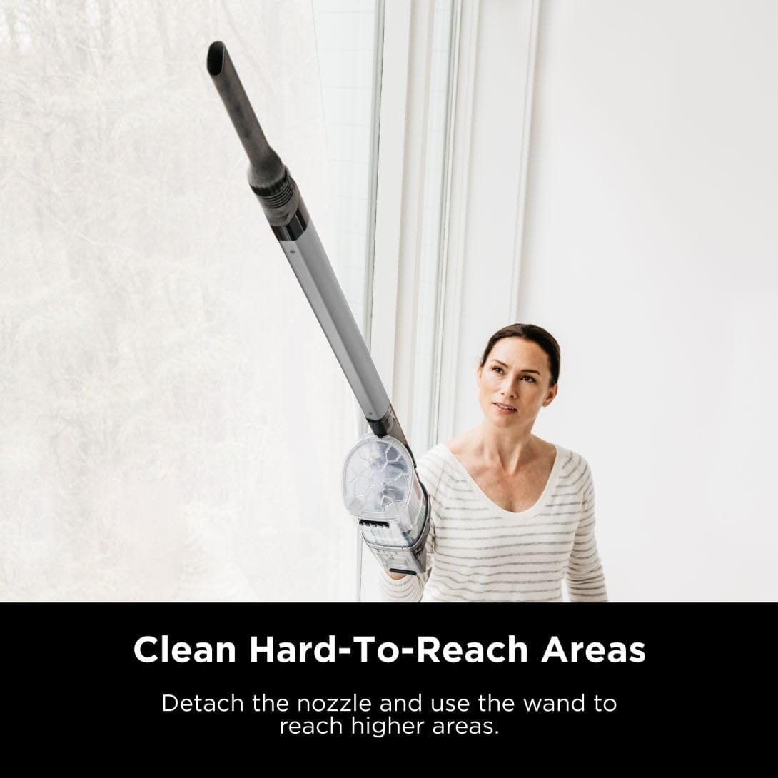Shark Cordless Stick Vacuum with XL Dust Cup, LED Headlights, Removable Handheld Vac, Crevice Tool | Household Pet Hair Cleaner for Carpet & Hard Floors, 40Min Runtime, Grey - IX141 - Review Image 4
