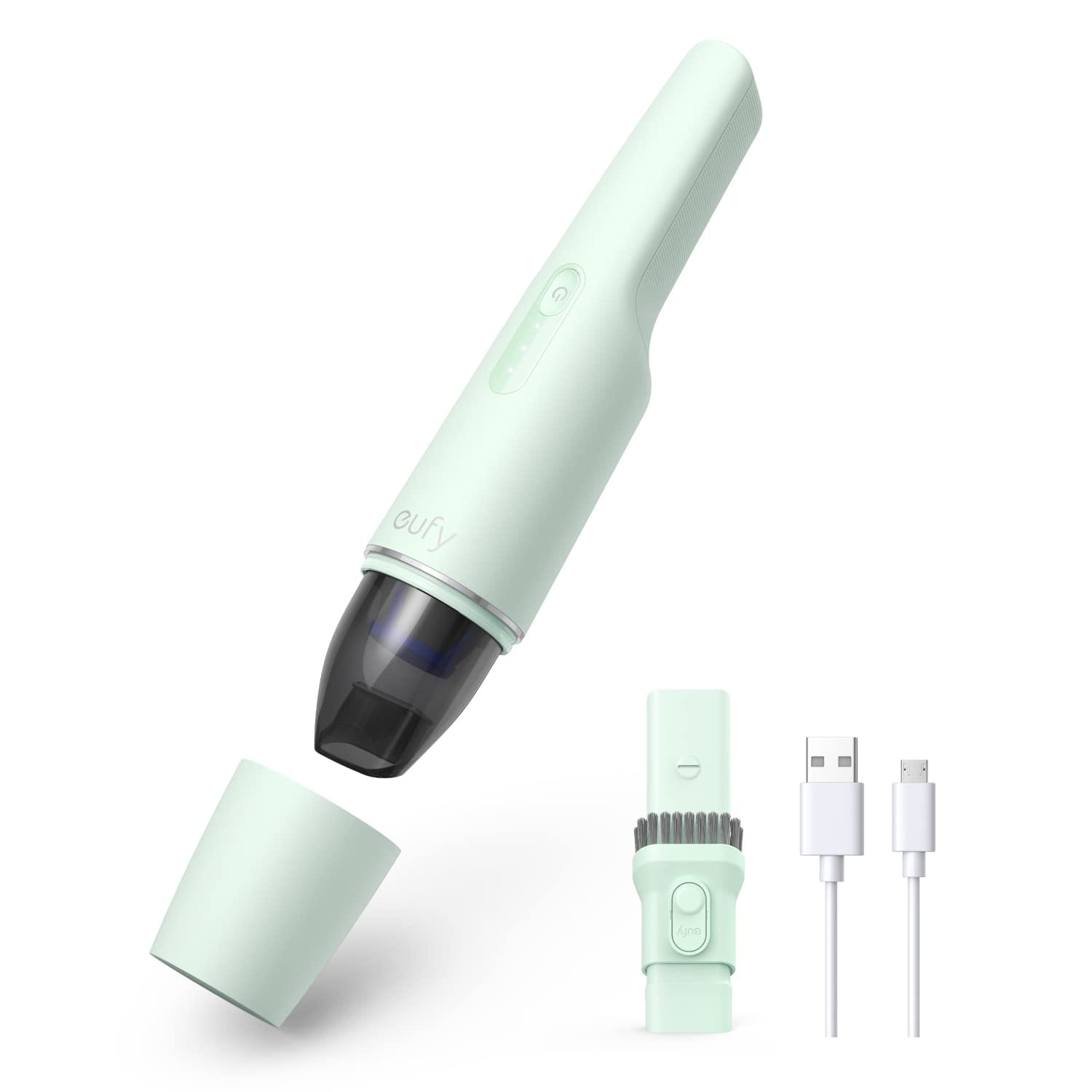 Eufy HomeVac H11 Cordless Handheld Vacuum Cleaner, Lightweight 1.2lbs, 5500Pa Suction Power, USB Charging