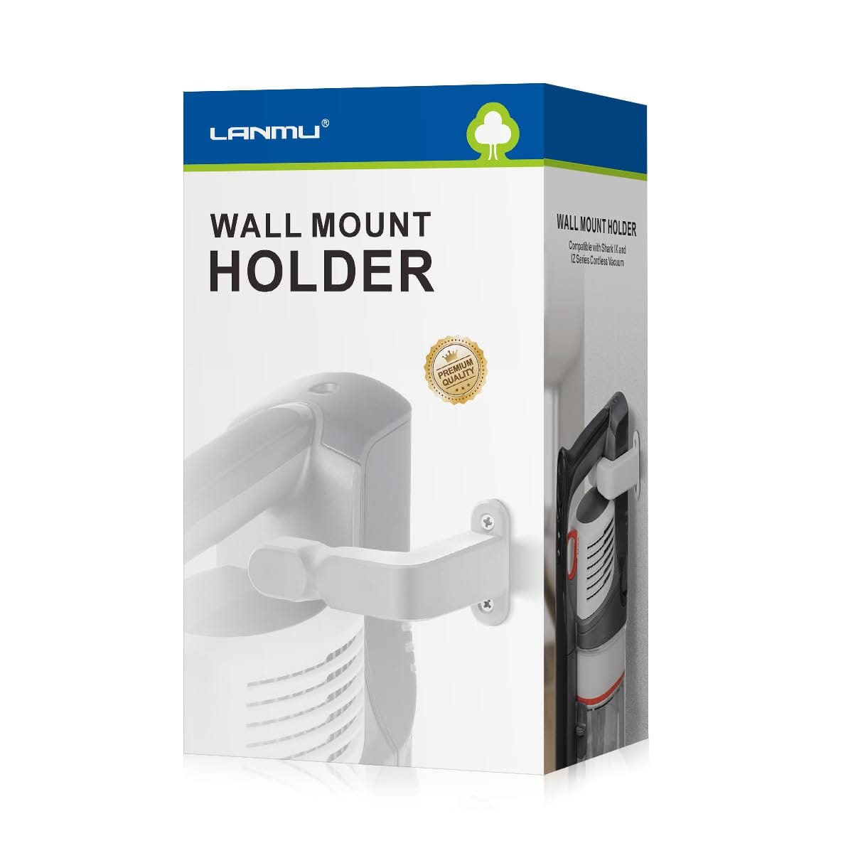 Wall Mount Holder for Shark and Dyson Cordless Stick Vacuums - Compatible with IX141, IX363Ht, IX362H, CH951, CH901, V10, V11, V12, V15 Outsize Models