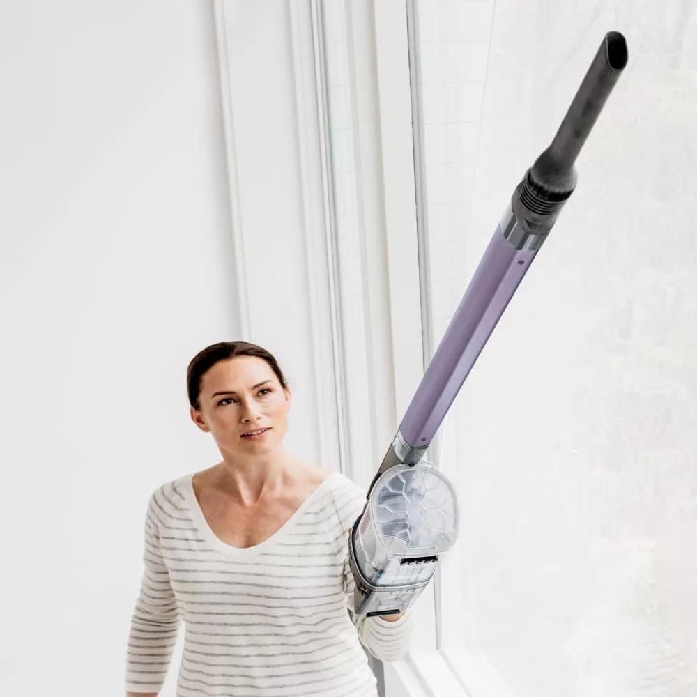 Shark IX141H Cordless Stick Vacuum with Anti-Allergen Seal, XL Dust Cup, LED Headlights, Pet Hair Removal, 40Min Runtime - Renewed (Grey/Purple) - Review Image 3