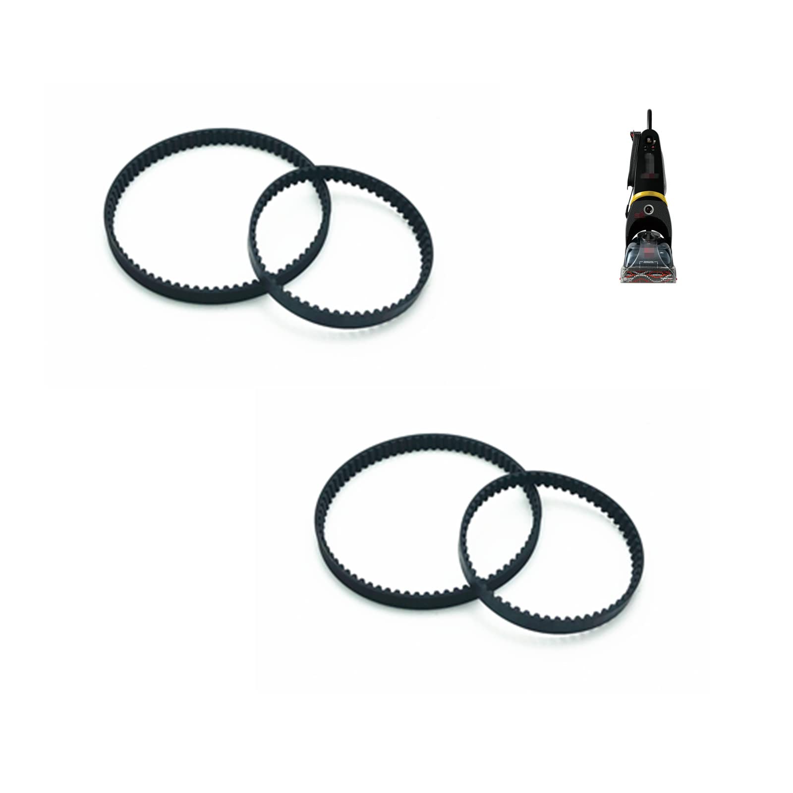 Cpai Replacement Belts for Bissell ProHeat 2X Vacuum - Compatible with Models 1383R, 1383, 9200, 9300, 9400, 9500, 8920, 89203, 8920V, 47A21, 66Q4, 66Q42 Series (4 Belt Pack)
