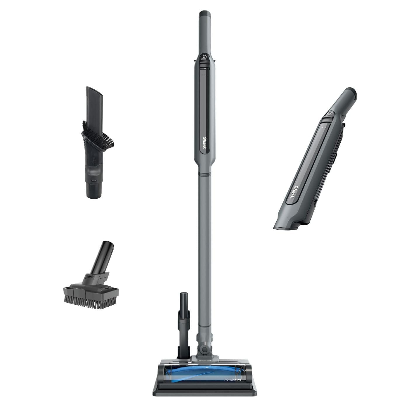 Shark Wandvac System Pet Ultra-Lightweight Cordless Stick Vacuum with Charging Dock - WS642, Grey