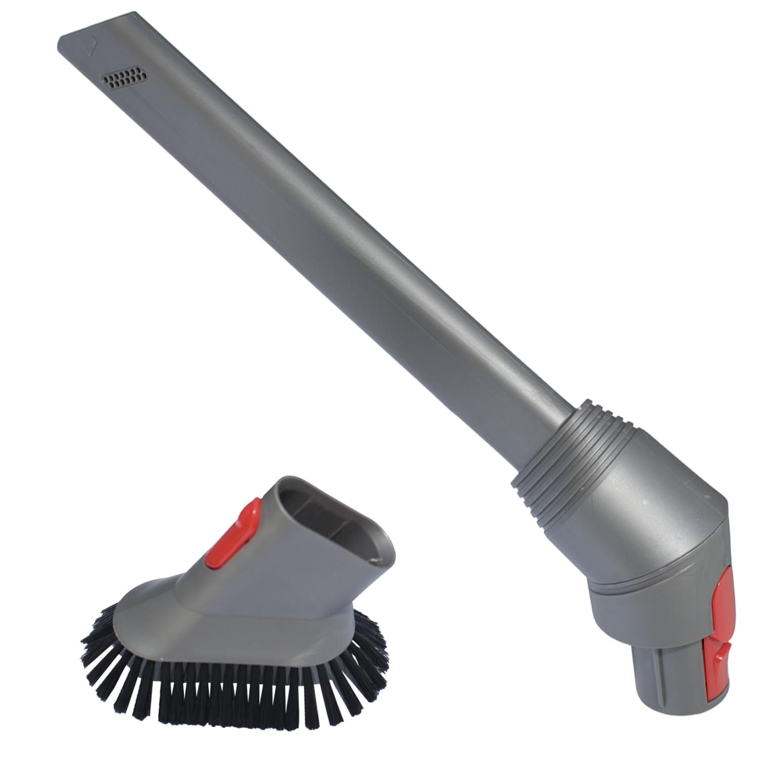 Dual-Function Vacuum Crevice Tool for Dyson V7 V8 V10 V11 V12 V15 - Dust Brush & Corner Nozzle Attachment