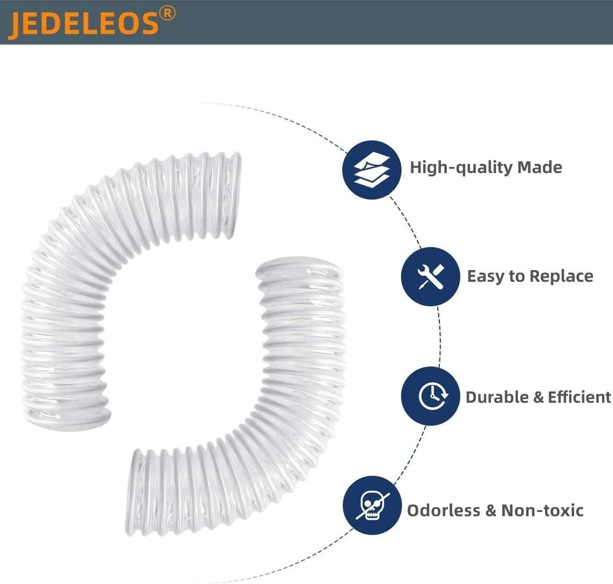 Premium Lower Duct Hose Replacement Kit for Shark Rotator NV752 NV751 NV340 NV400 NV501 NV502 NV552 NV650 UV795 Vacuum Cleaner (Pack of 2) - Review Image 2