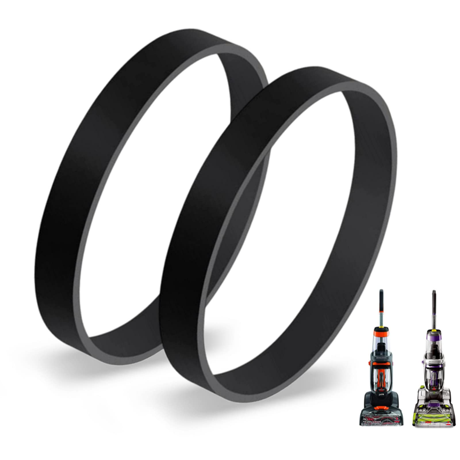 Replacement Belts for Bissell ProHeat 2X Revolution Pet (Pro) Carpet Cleaner 1548, 1551, 1986 Series (Pack of 2)