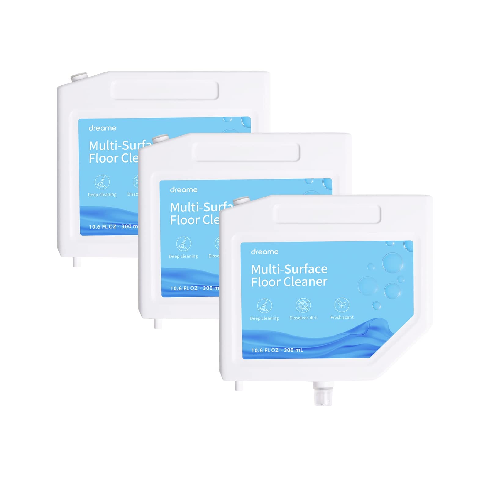 Dreame Multi-Surface Floor Cleaning Solution for L10S Ultra Robot Vacuum (3-Pack, 10.14 Fl Oz)