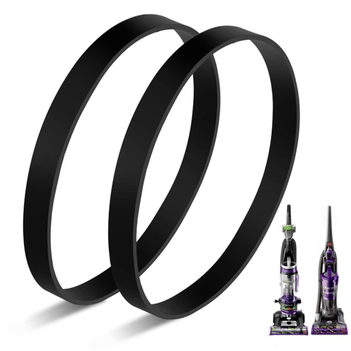 2-Pack High-Quality Replacement Belts for Bissell Powerlifter/Cleanview Swivel Rewind Pet Vacuum Models