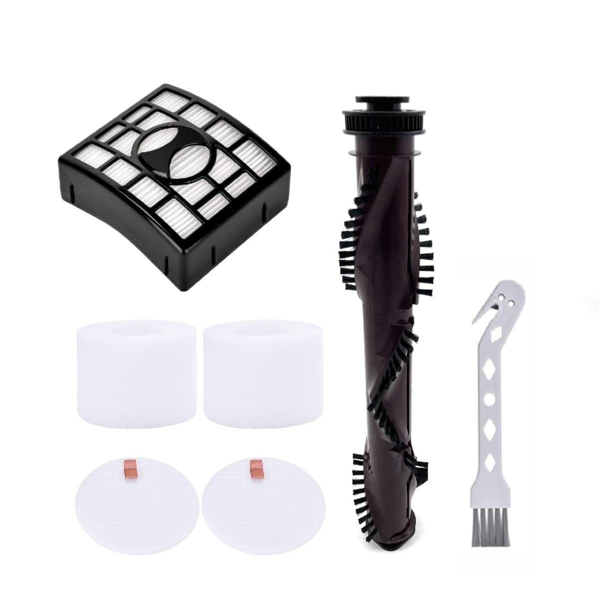 High-Quality Qinan NV680 Replacement Roller Brush & Filter Set for Shark Rotator DuoClean Powered Lift-Away Speed Vacuum NV680 NV681 NV682 NV683 - XHF680 and XFF680 Compatible