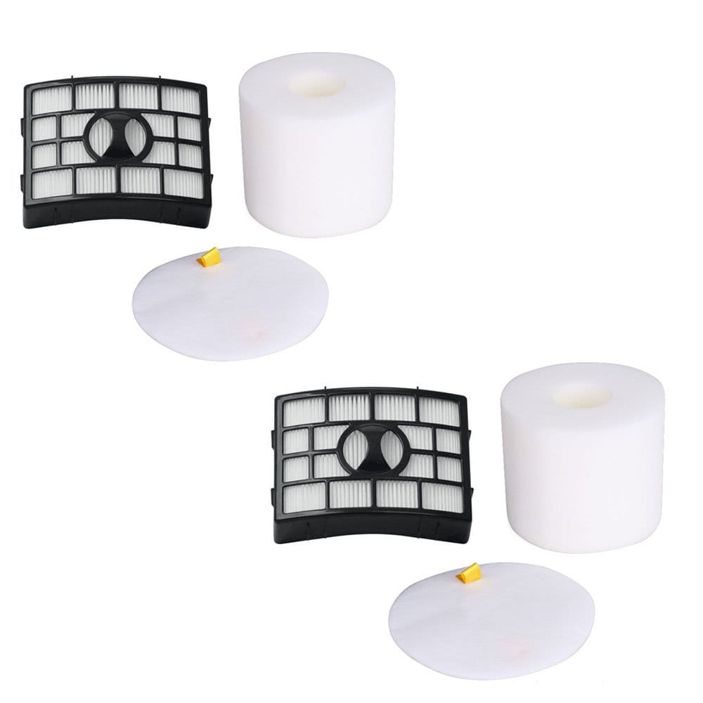 HEPA Foam & Felt Filter Kit for Shark Rotator Powered Lift-Away Vacuum Models - Compatible with Nv752, Nv650, Az1002, Nv650W, Nv652, Nv750W, Nv751, Nv651 - Part #: XFF650 & XHF650 (2 Sets)