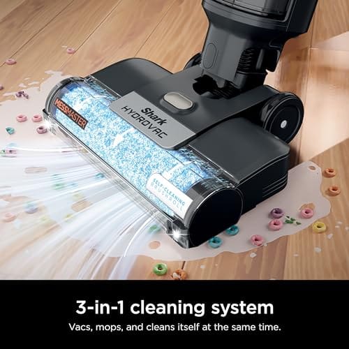 Shark Hydrovac Messmaster 3-In-1 Multi-Surface Cordless Vacuum & Mop with Self-Cleaning System - Lightweight & Powerful Suction for Hard Floors & Area Rugs - Review Image 2