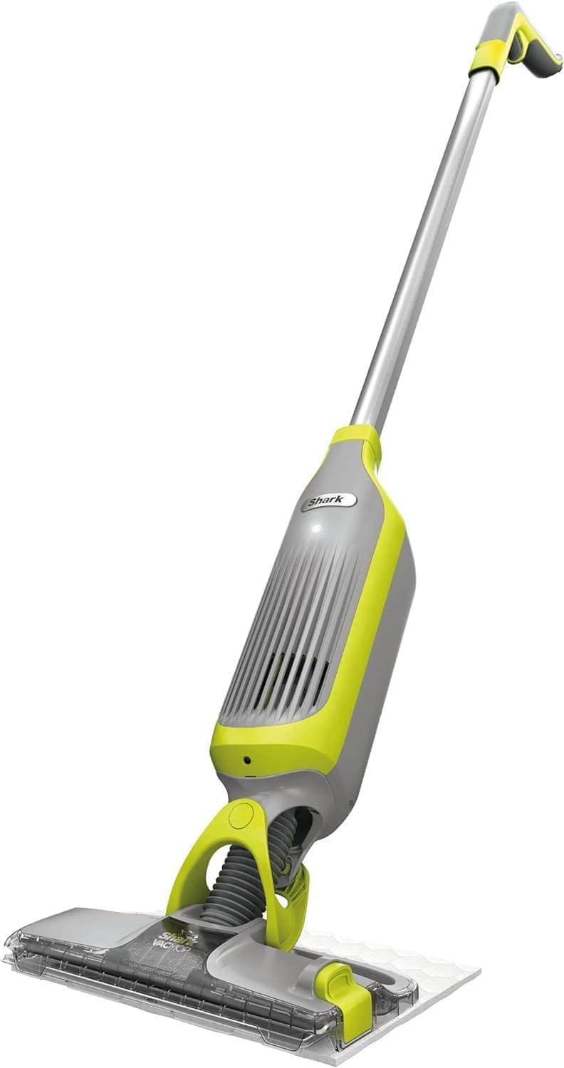 Shark VM200 VACMOP Cordless Vacuum Mop for Hard Floor & Tile - Lightweight Floor Cleaner with Disposable Pads & Cleaning Solution (Renewed)