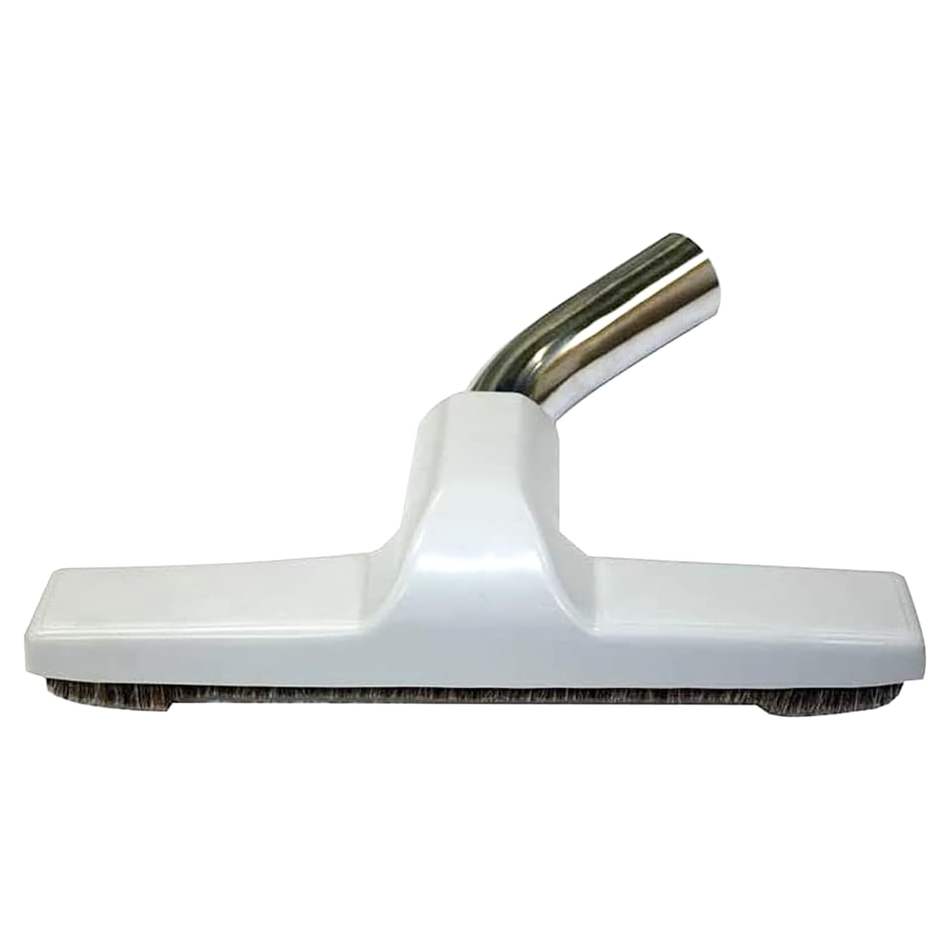 Selgo Upgraded Vacuum Floor Brush For Eureka & Universal Vacuum Cleaners With 1 ¼ Inch (1.25'') (32Mm) Inner Diameter With Horse Hair Soft Bristles 10” Wide (White - Metal)