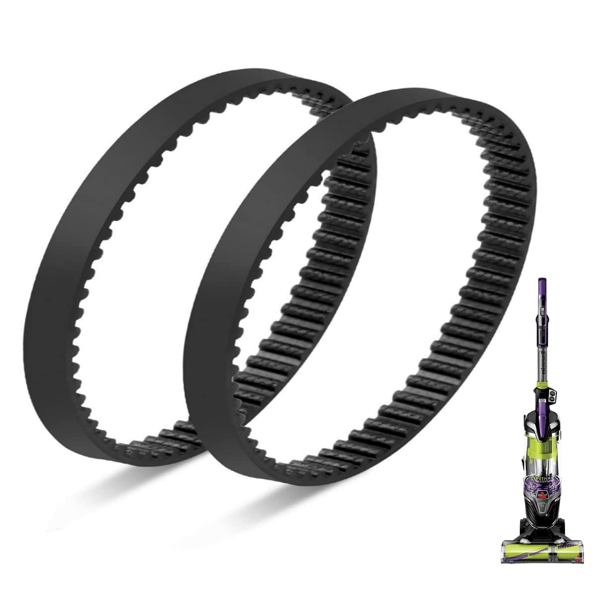 Replacement Belts for Bissell Pet Hair Eraser 1650 Series - Pack of 2