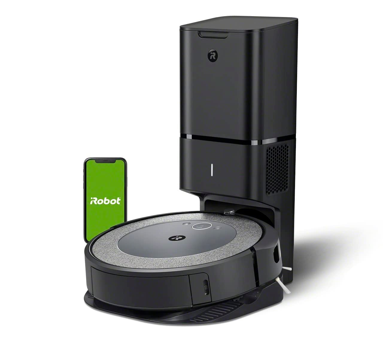 iRobot Roomba i3+ Evo (3550) Self-Emptying Robot Vacuum with Smart Mapping and 60-Day Auto Dirt Disposal - Ideal for Pet Hair and Carpets