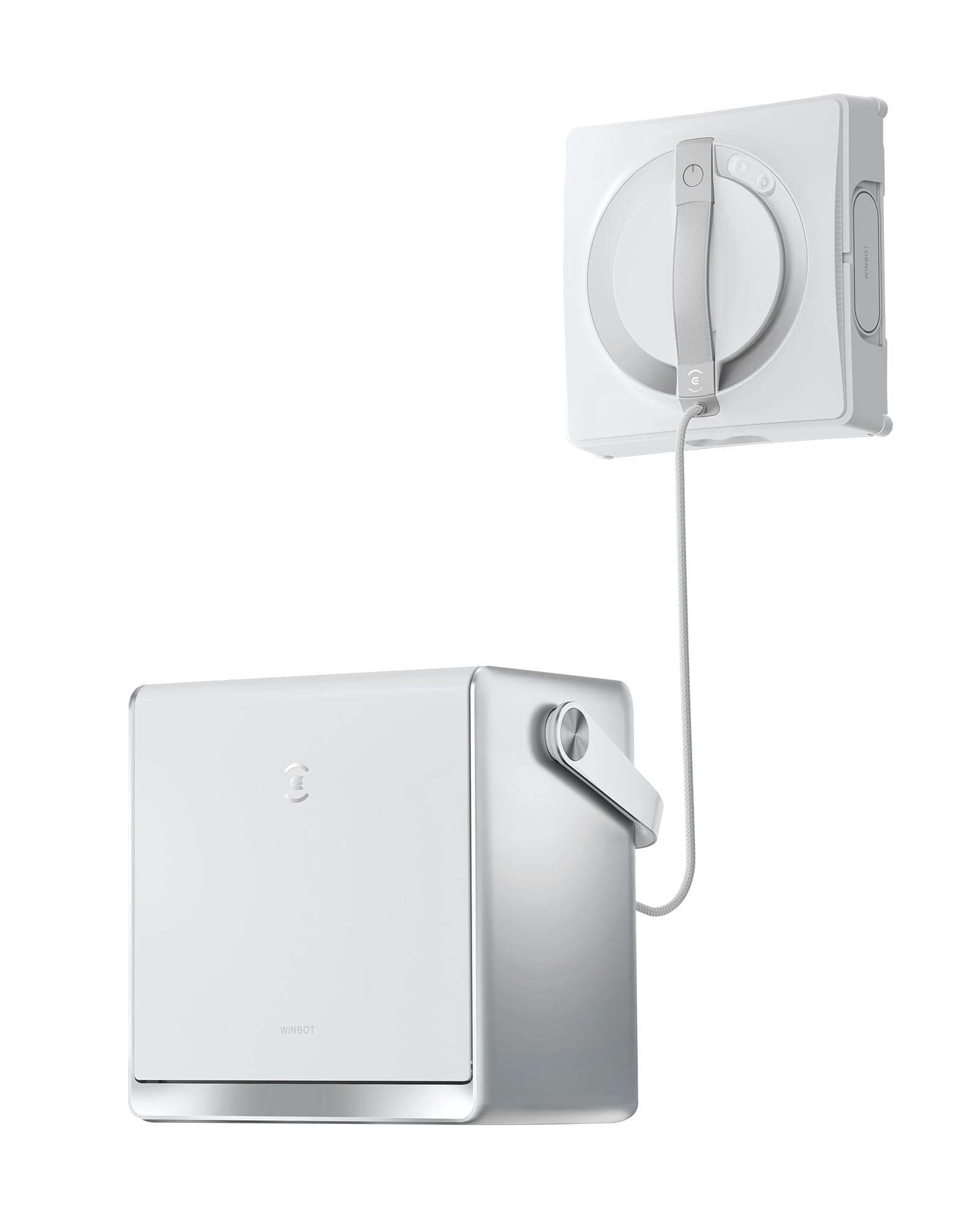Ecovacs Winbot W2 Omni Portable Window Cleaning Robot with Three-Nozzle Wide-Angle Spray Technology and Win Slam 4.0 Path Planning
