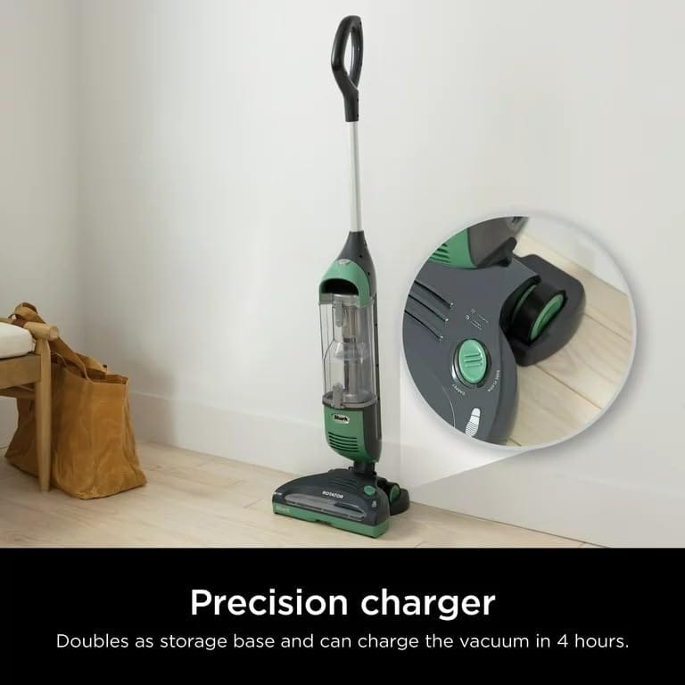 Shark Rotator Freestyle Cordless Stick Vacuum with Precision Charging Dock for Carpet, Hard Floor, and Pet, XL Dust Cup, 2-Speed Brushroll - Green/Grey Renewed - Review Image 3