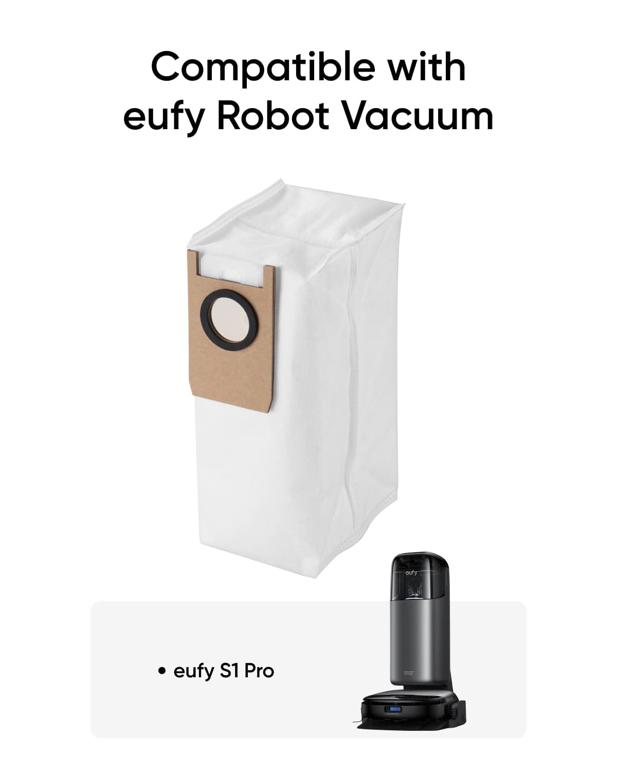 Eufy Dust Bag Replacement for Robot Vacuum Omni S1 Pro - 3 Pack, 6-Month Supply - Review Image 2