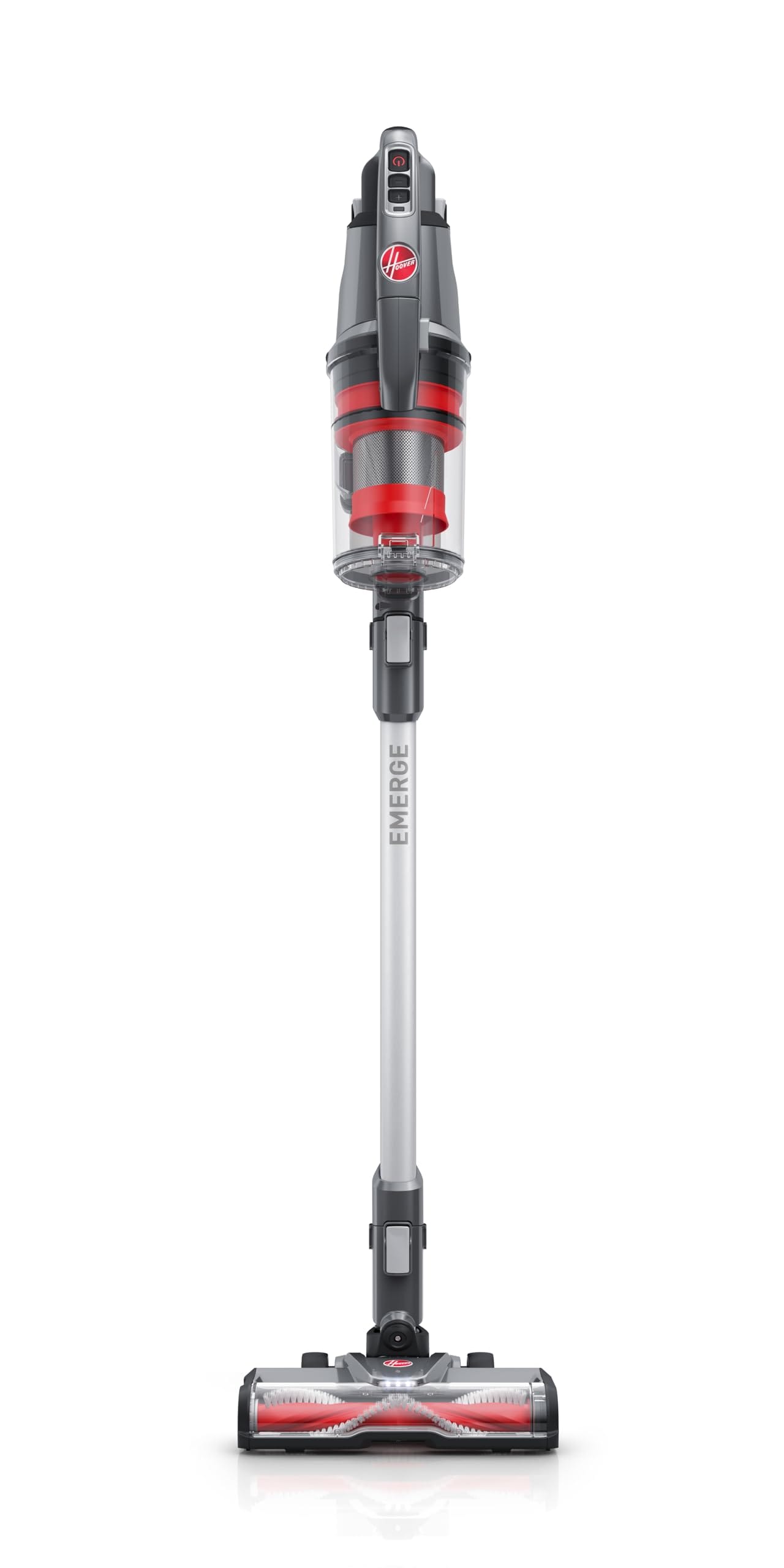 Lightweight Cordless Stick Vacuum Cleaner with Powerful Suction and Above Floor Cleaning - Hoover Onepwr Windtunnel Emerge BH53605V, Silver