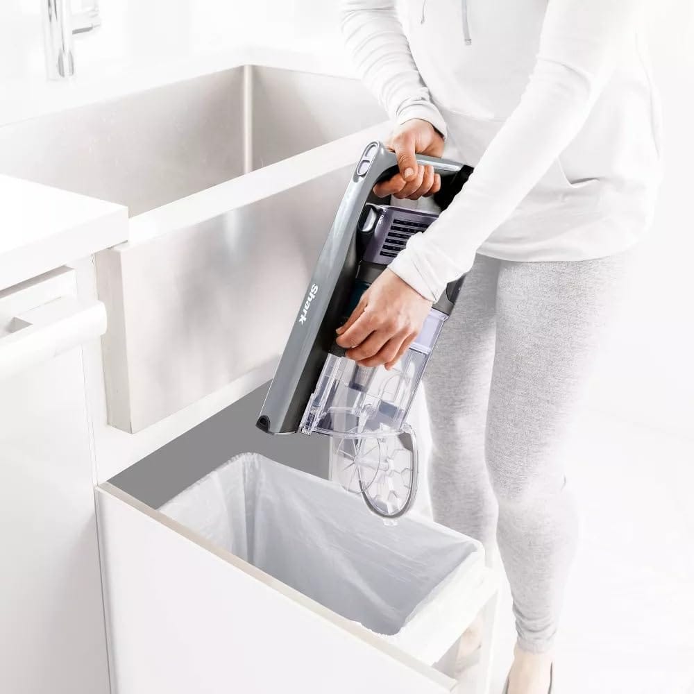 Shark IX141H Cordless Stick Vacuum with Anti-Allergen Seal, XL Dust Cup, LED Headlights, Pet Hair Removal, 40Min Runtime - Renewed (Grey/Purple) - Review Image 4