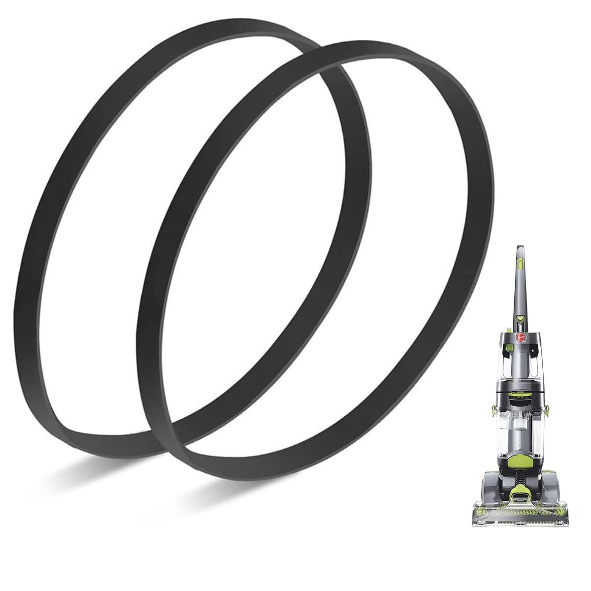 High-Quality Replacement Belts for Hoover Power Max Carpet Steam Vacuum Cleaners, 2-Pack