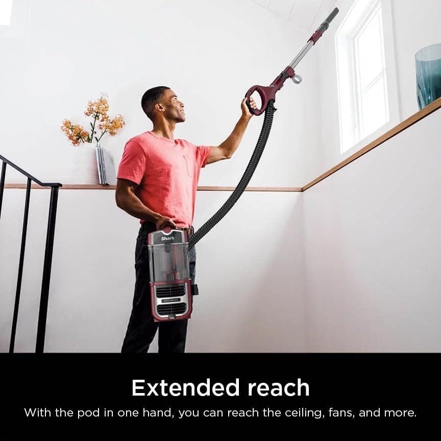 Renewed Shark R-Zu660 Navigator Lift-Away Upright Vacuum Cleaner with Self-Cleaning Brushroll, Powerfins, HEPA Filtration - Ideal for Pets, Paprika - Review Image 5