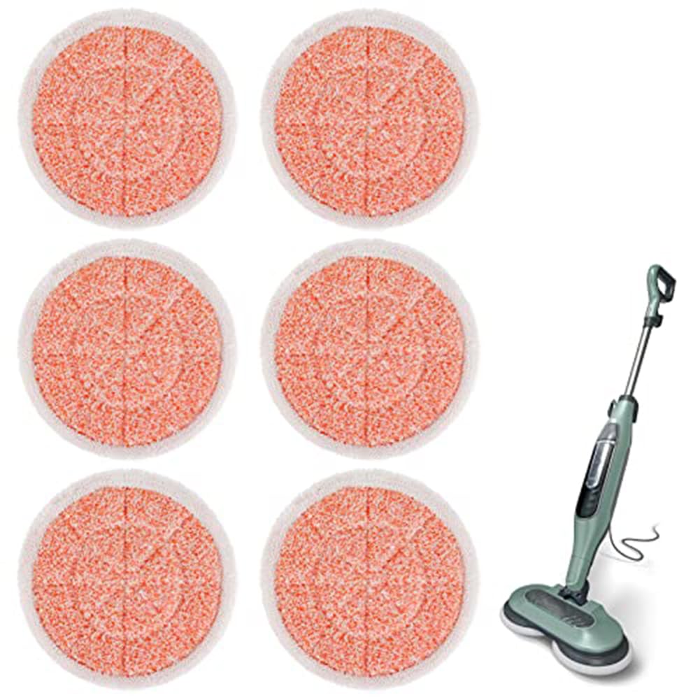 Shark S7000 Series Steam Mop Replacement Pads - 6 Pack Reusable Mop Head Refill