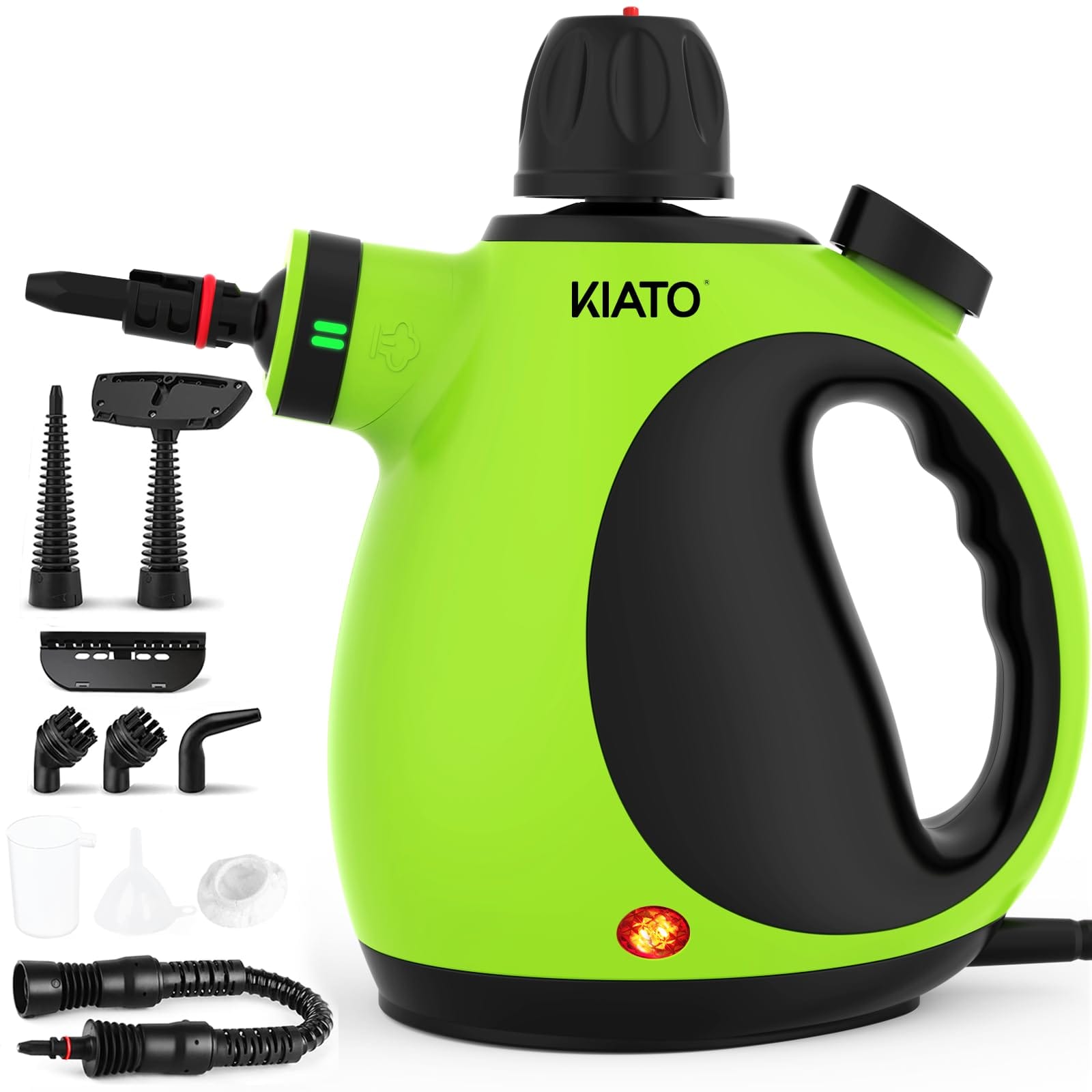Multipurpose Kiato 10-in-1 Handheld Steam Cleaner for Home, Bathroom, Upholstery, and Car