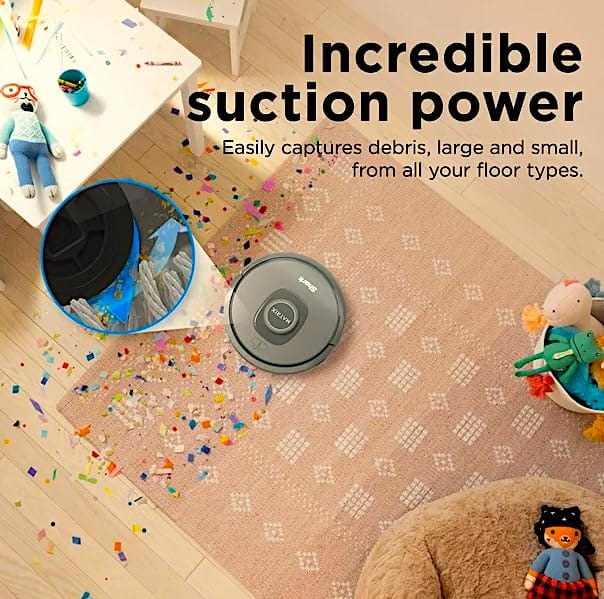 Renewed Shark RV2300 Matrix Robot Vacuum for Hardwood Floors & Carpets - Precision Home Mapping, Pet Hair Cleaning, Wi-Fi, Gray - Review Image 4