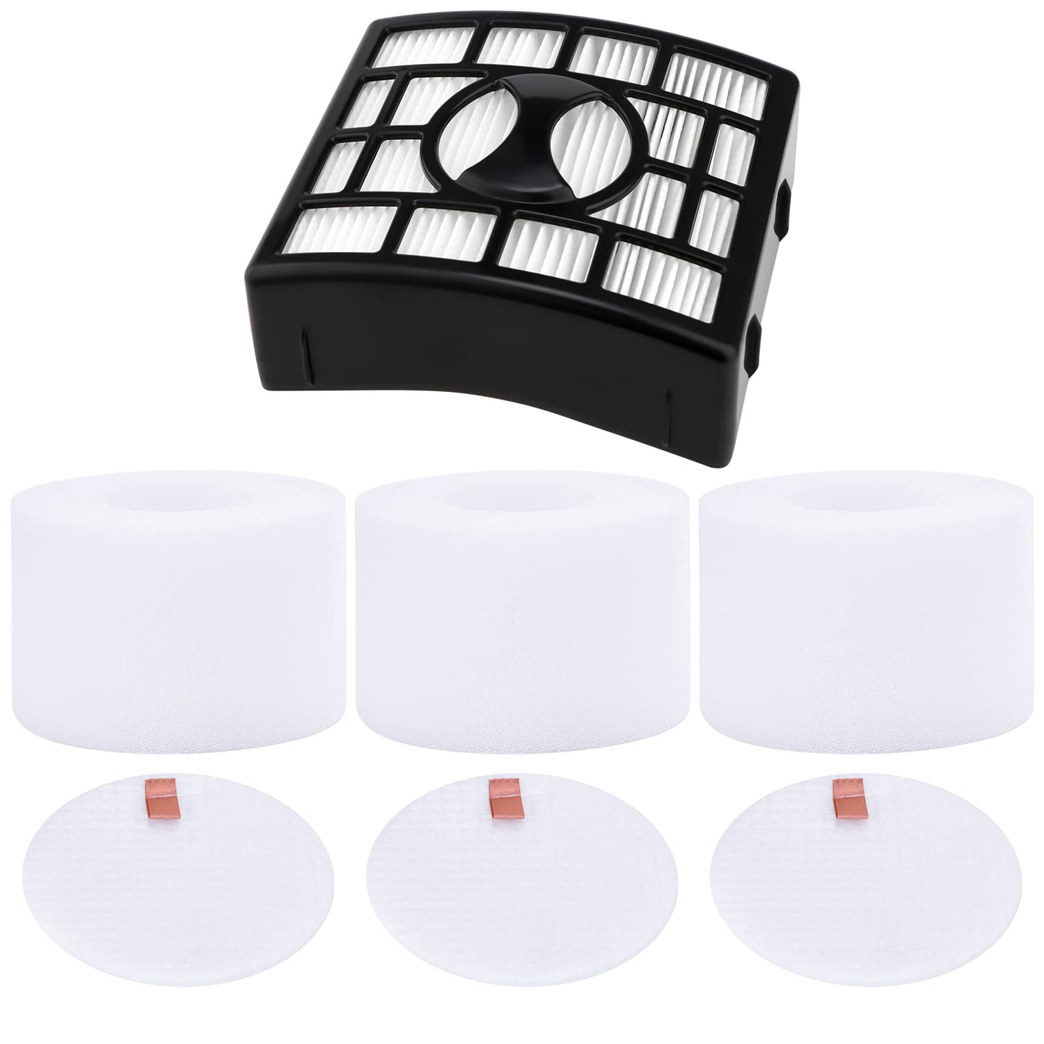 High-Quality Filter Replacement Set for Shark Rotator Duoclean Vacuum - Compatible with Nv680 Nv681 Nv682 Nv683 Nv800 Nv800W Nv801 Nv803 Uv810. Replaces Xhf680 & Xff680