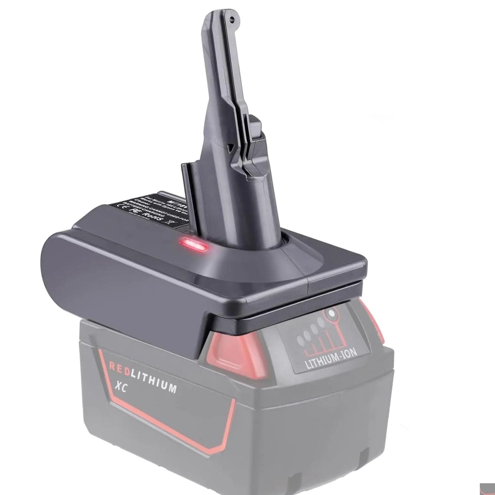 Cordless Battery Converter for Dyson V7 V8 Vacuum, Compatible with Milwaukee 18V Lithium Battery
