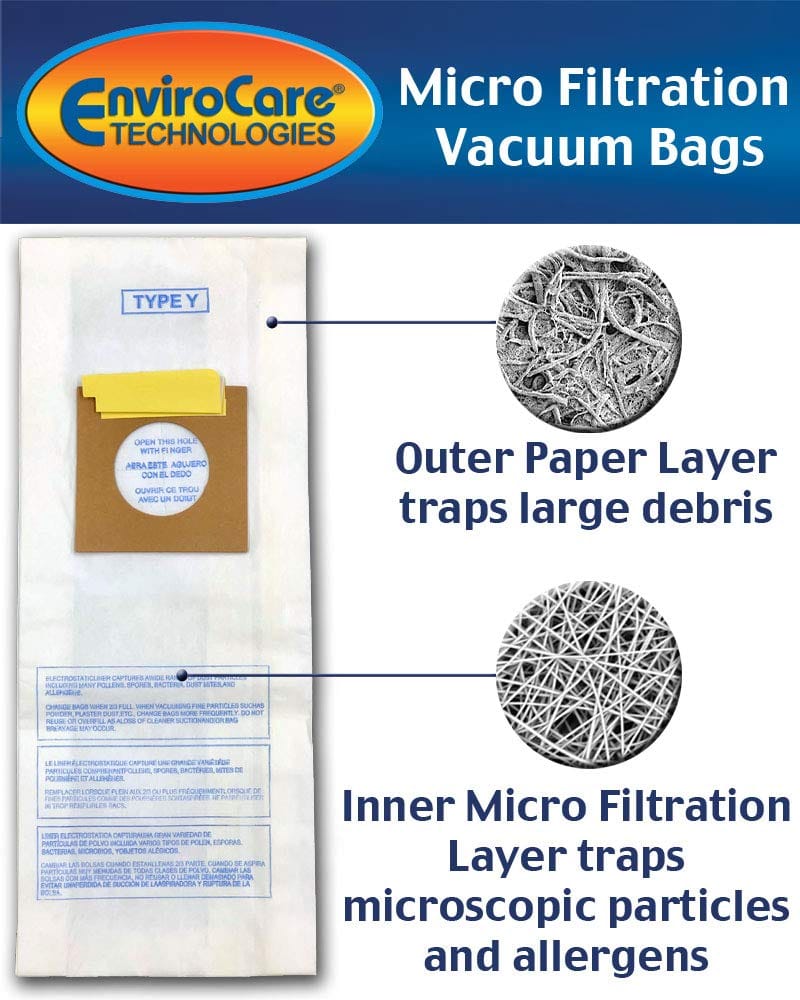 Envirocare Replacement Micro Filtration Vacuum Bags for Hoover Windtunnel Upright Type Y (9 Pack) - Review Image 2