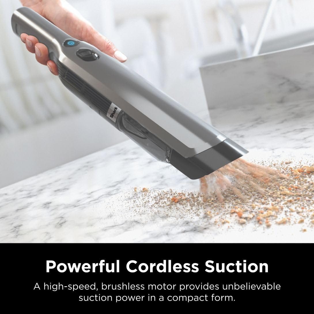 Lightweight Shark Wandvac WV201 Handheld Vacuum with Powerful Suction and Charging Dock - Graphite Slate - Review Image 3