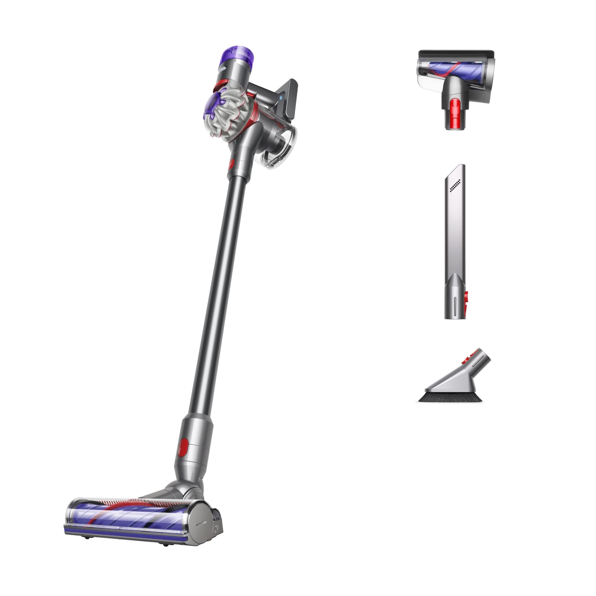 Dyson V8 Plus Cordless Vacuum for Pets, Silver/Nickel - Lightweight and Powerful