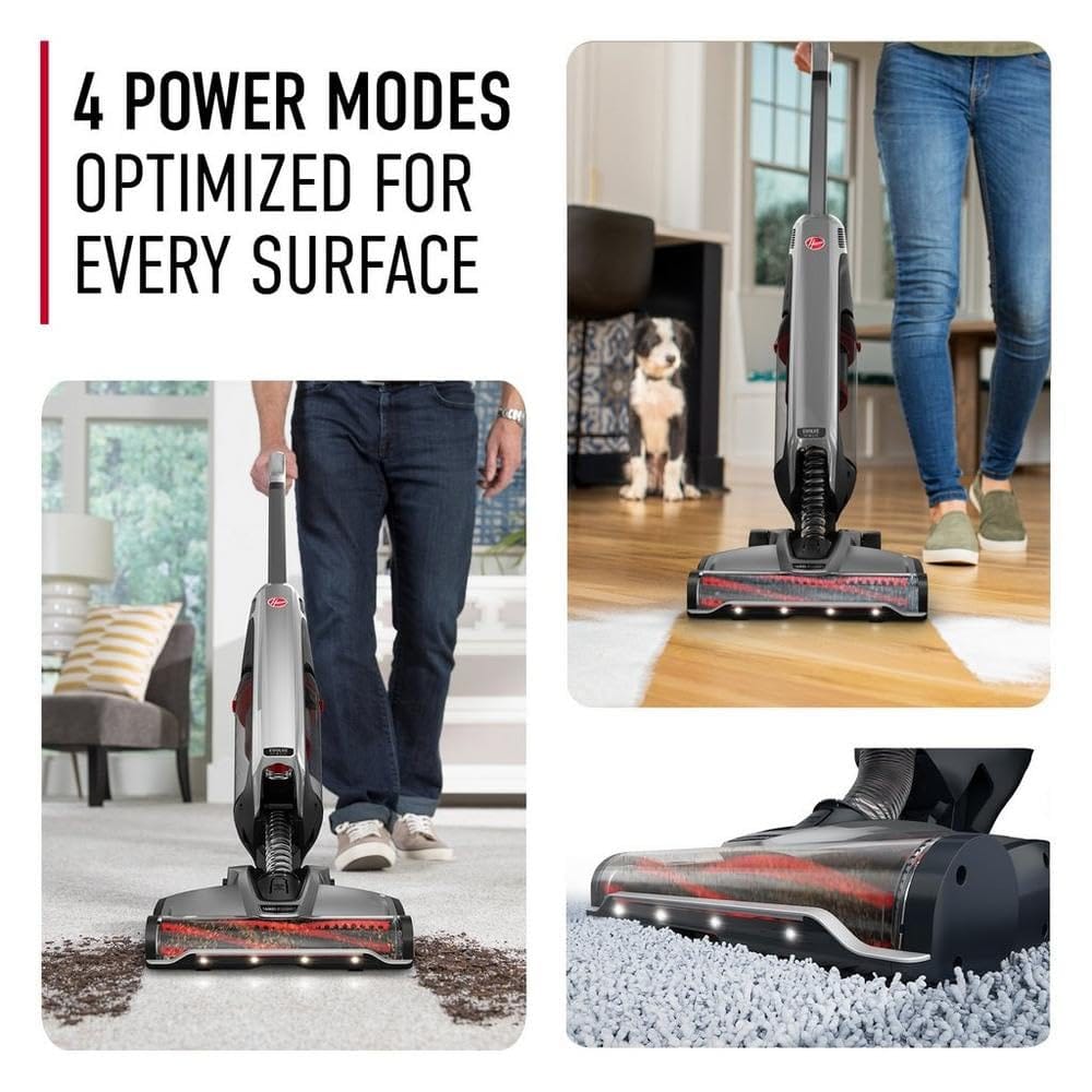 Hoover Onepwr Evolve Pet Elite Cordless Upright Vacuum Cleaner | Lightweight & Powerful Pet Hair Vacuum for Carpets & Hard Floors | Tangle Guard Brush Roll, Bh53801V, Black - Review Image 5