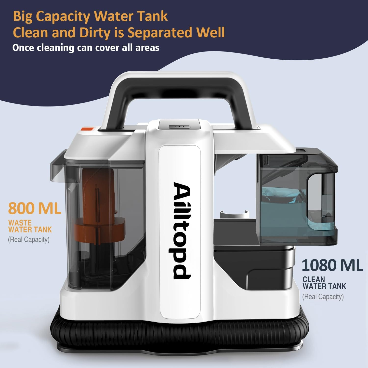 Portable Carpet & Upholstery Spot Cleaner with Powerful Suction for Deep Stain Cleaning - Review Image 3