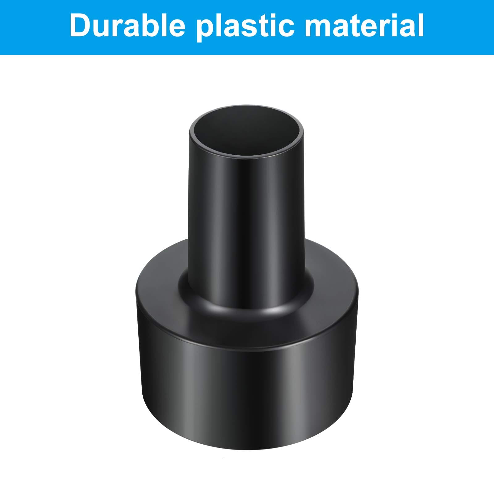 Universal Vacuum Hose Adapters Set for Dry Wet Vacuum Cleaner - 2 Pieces, Black - Review Image 5
