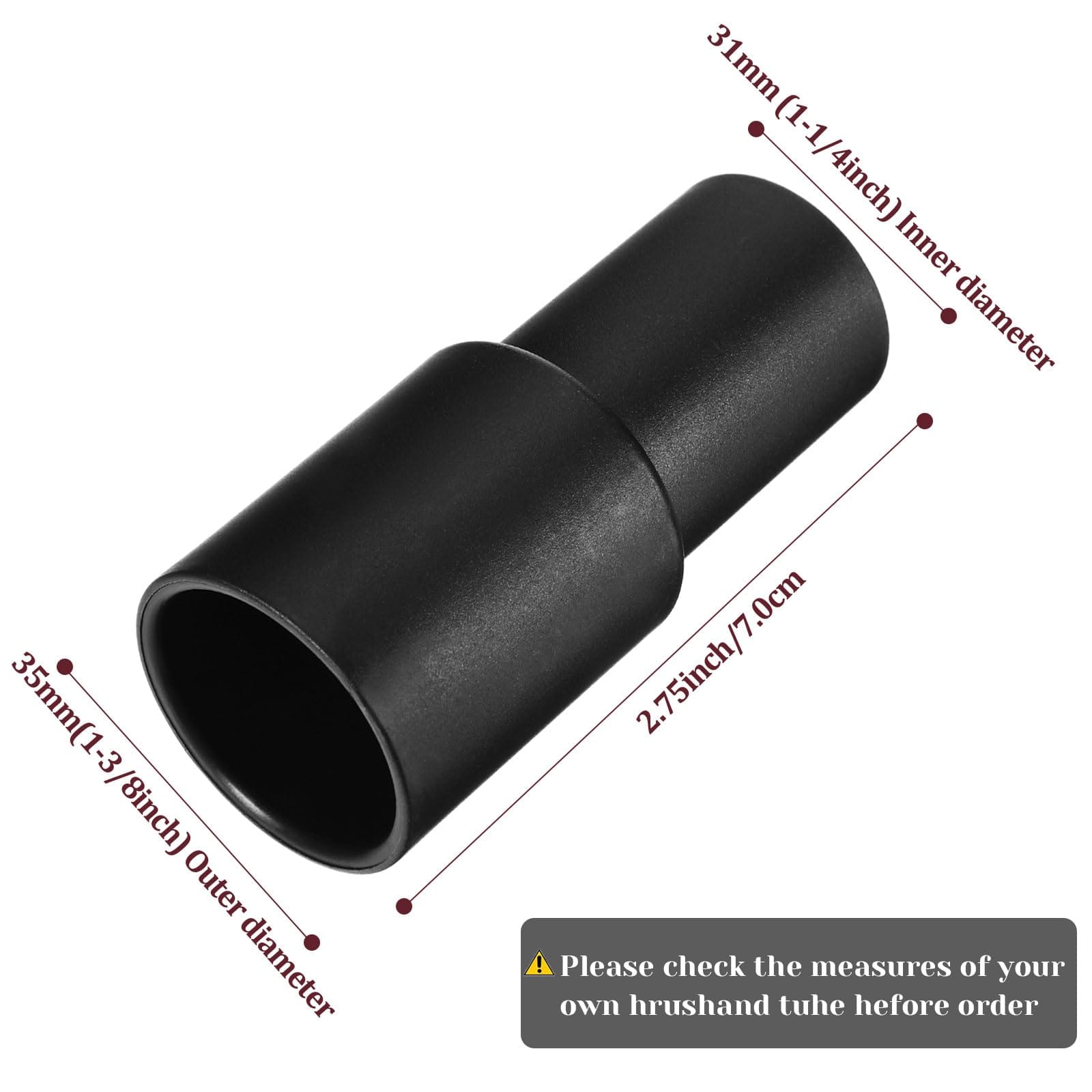 Pet Hair Vacuum Adapter 35mm to 32mm Converter for Universal Vacuum Cleaner (2 Pieces) - Review Image 2
