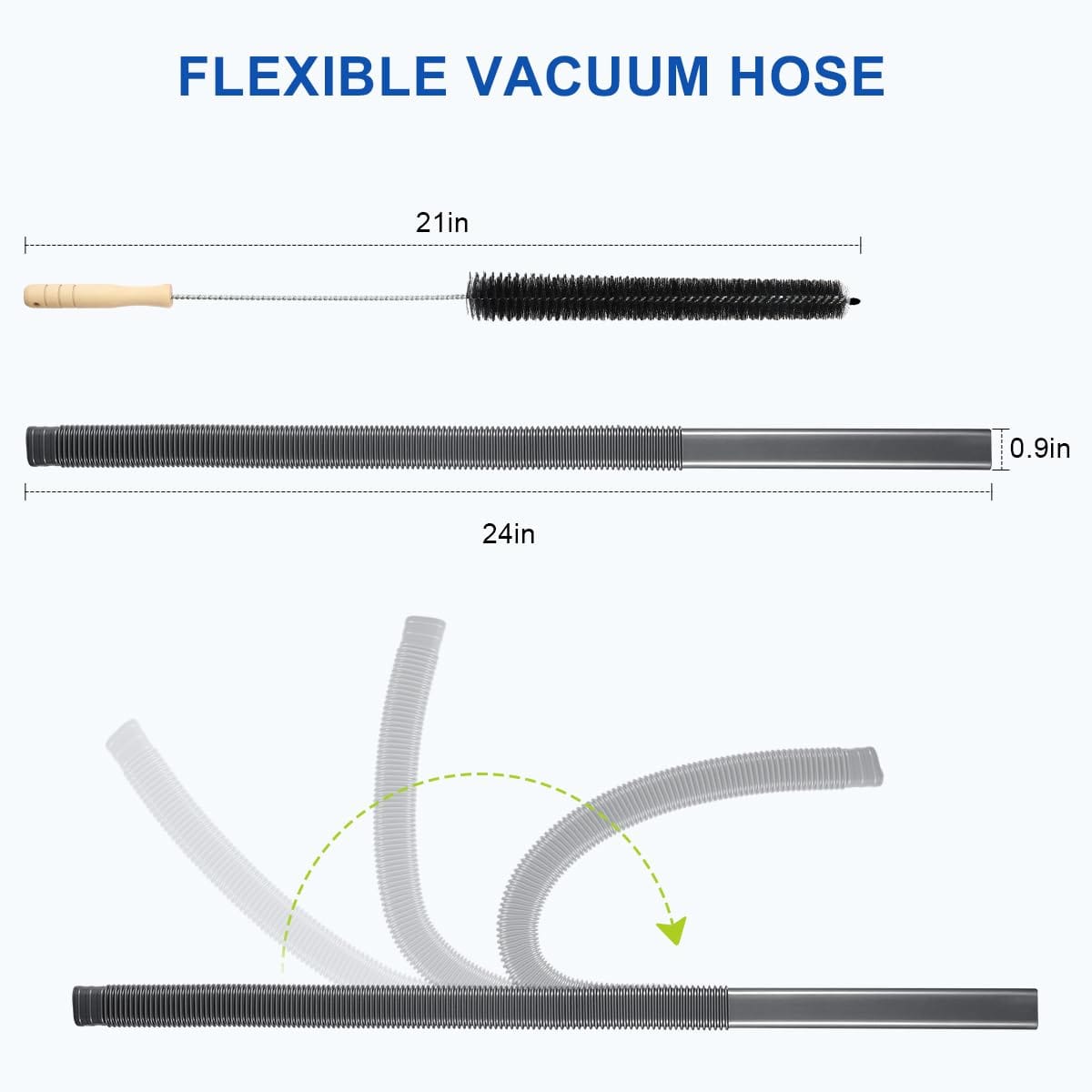 Lanmu Dryer Vent Cleaner Kit Compatible With Dyson Cordless Stick Vacuums V15 V11 V10 V8 V7 V6 - Vacuum Attachments Hose Adapter Lint Brush Remover For Deep Cleaning - Review Image 2