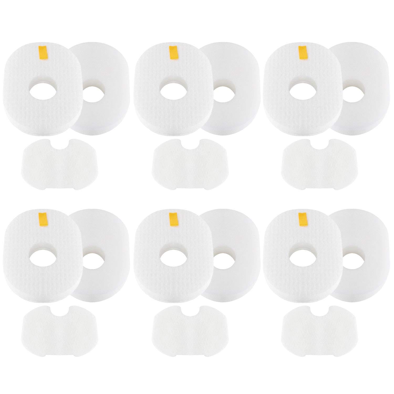 Colorfullife 6 Pack Replacement Filters for Shark Rocket HV300 Series - Foam, Felt, & Post-Filters, Part# XFFV300