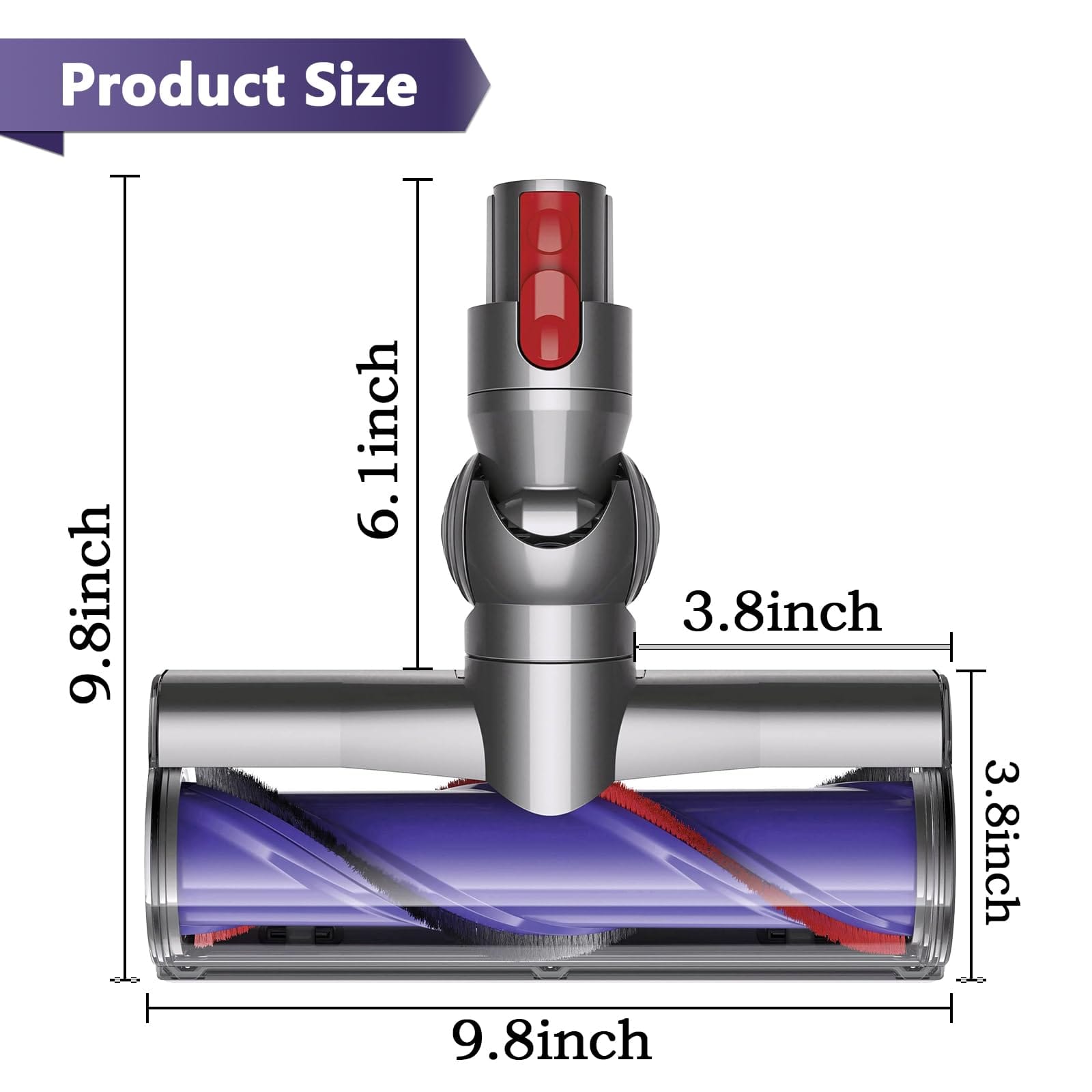 Quick-Release Motorhead Cleaner Replacement for Dyson Cordless Stick Vacuums - Compatible with V7 V8 V10 V11 V15 Models - Review Image 3
