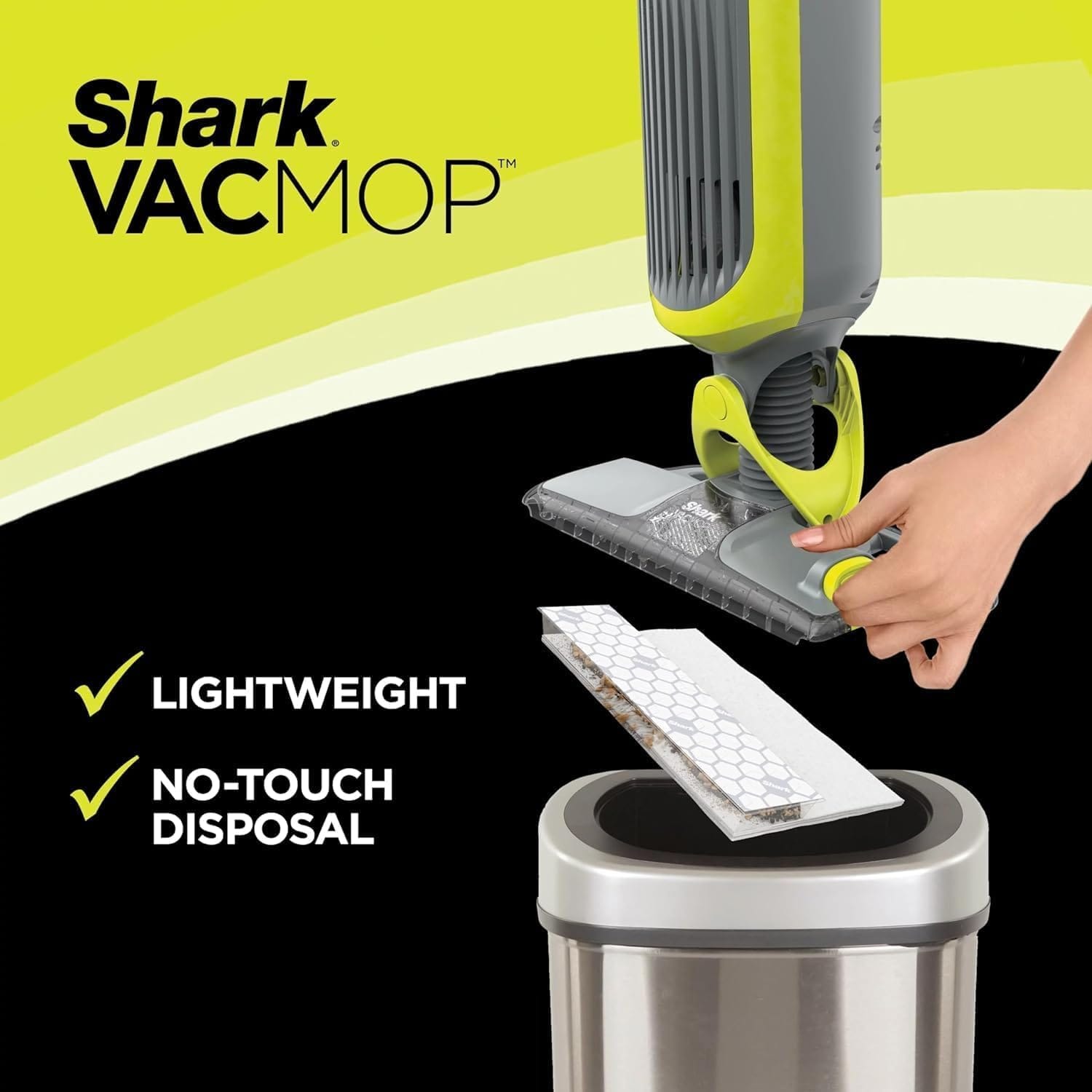 Shark VM200 VACMOP Cordless Vacuum Mop for Hard Floor & Tile - Lightweight Floor Cleaner with Disposable Pads & Cleaning Solution (Renewed) - Review Image 3